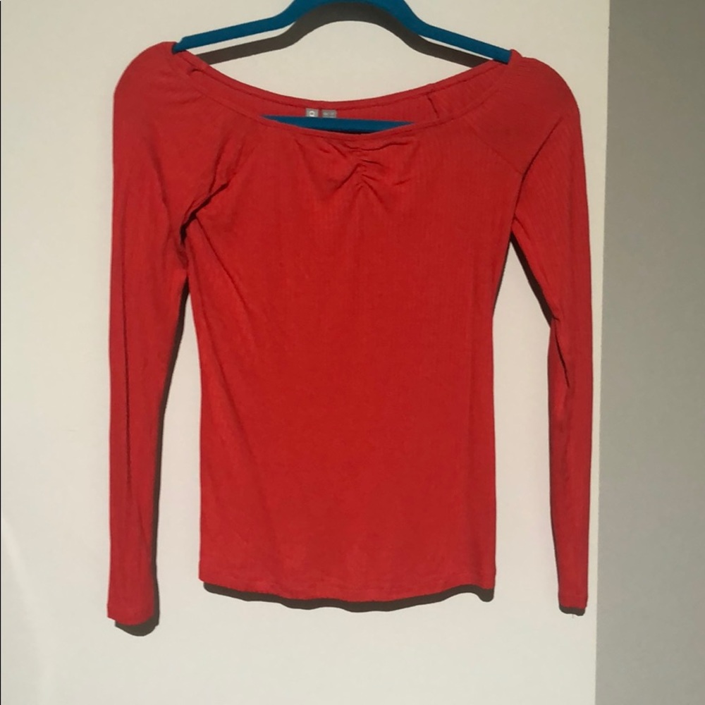 ASOS Red off the shoulder top